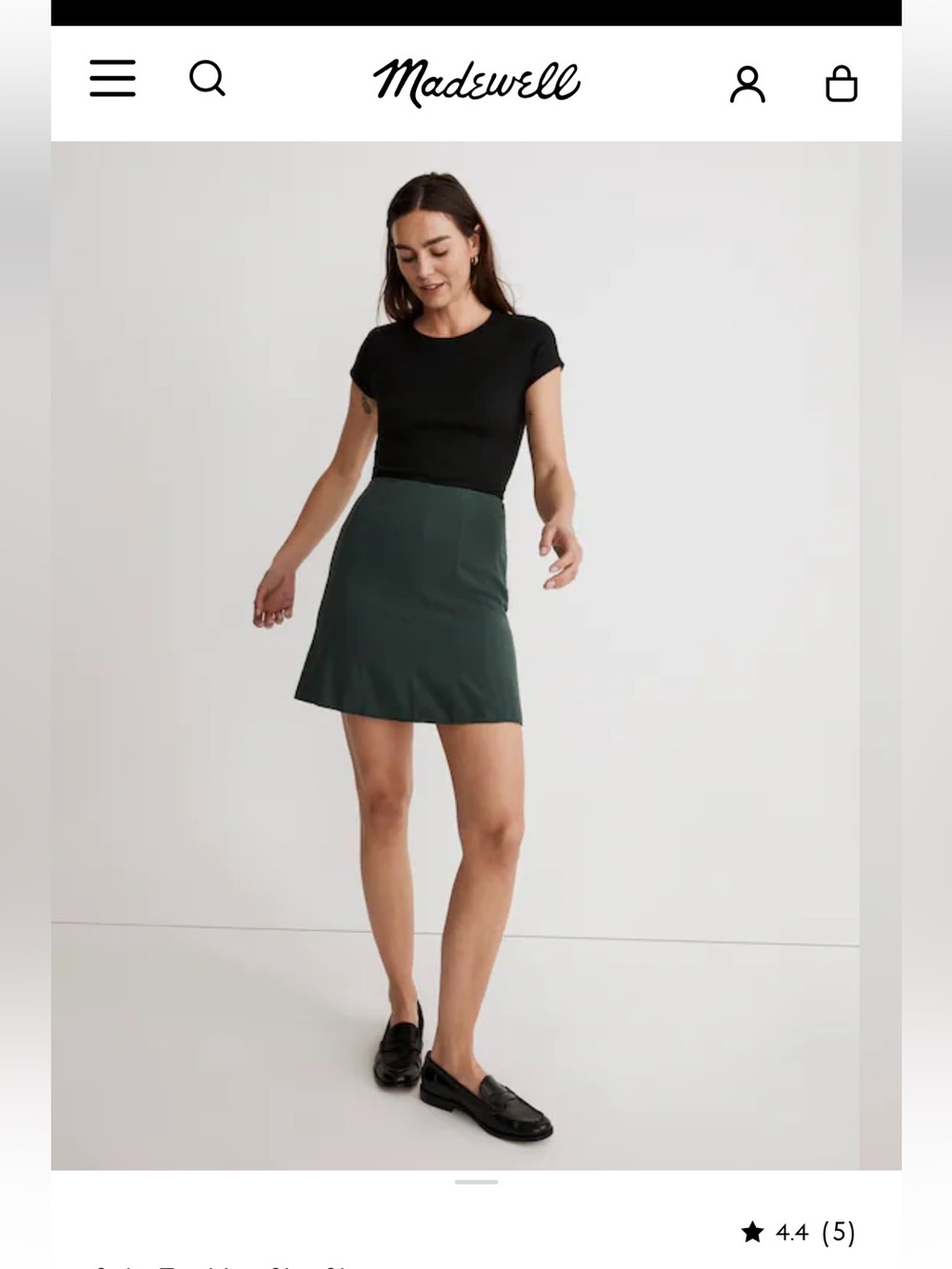 Madewell Side-Zip Slip Skirt